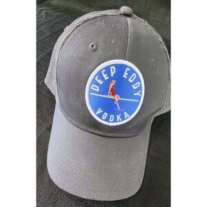 Deep Eddy Vodka Baseball Cap‎ Hat Authentic Snapback Mesh Texas Trucker Hat Gray